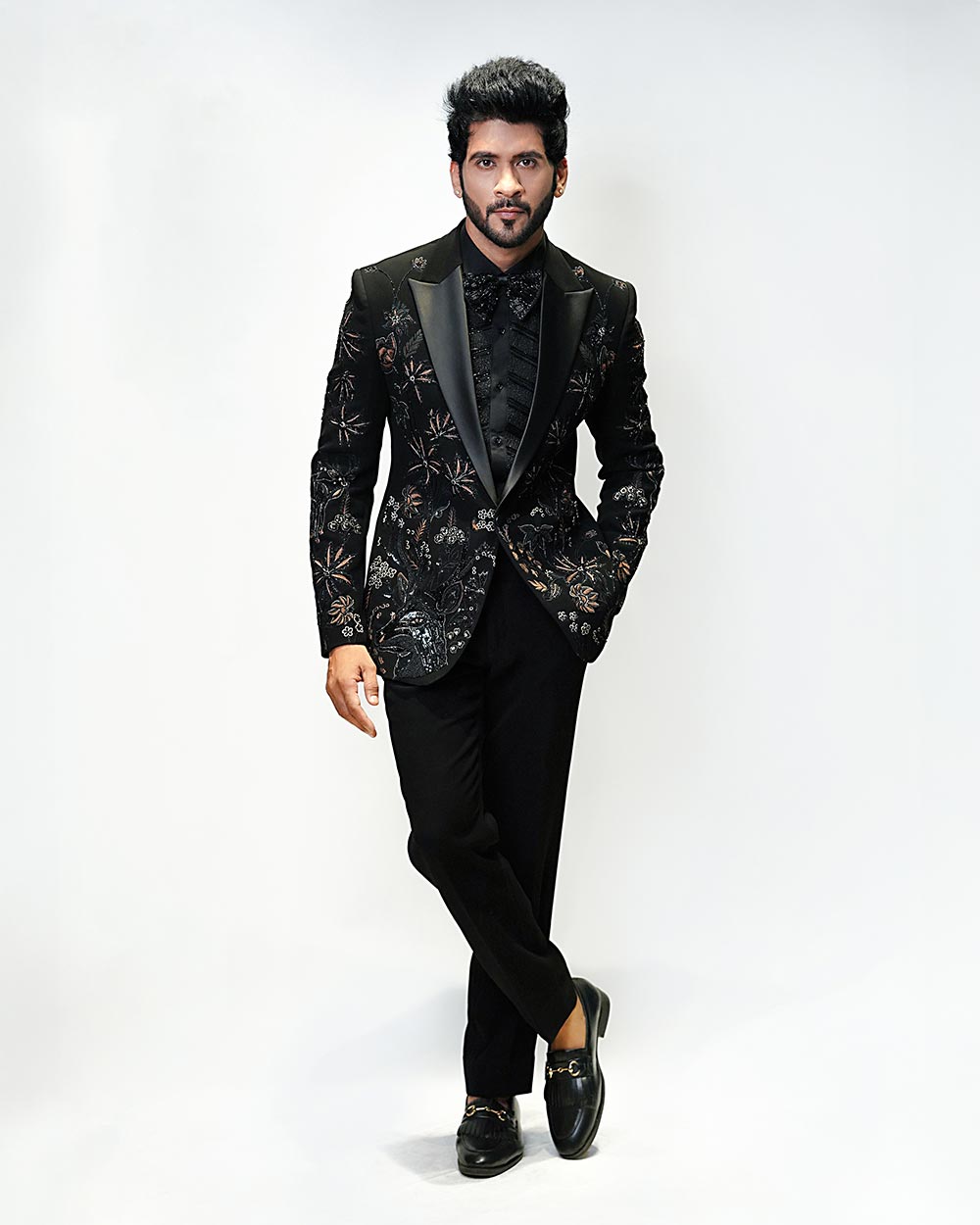 Jungli Inspired Tuxedo Suit